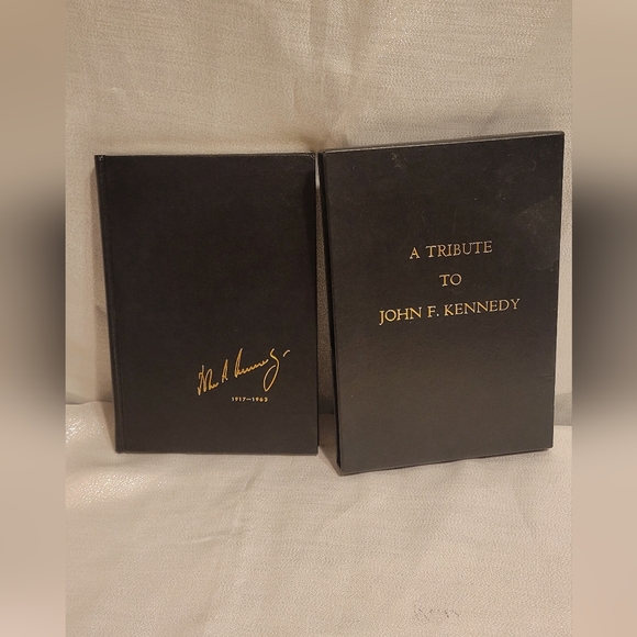 VTG A Tribute To John F Kennedy Hardcover W/SLIP CASE 1964 - Picture 3 of 15